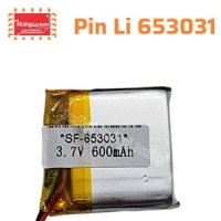 Pin Lithium 3.7V 600mAH Li-653031 31x29x6mm